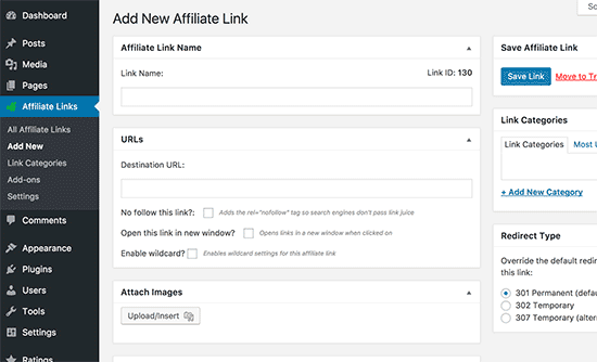 Menambahkan link afiliasi di WordPress dengan ThirstyAffiliates 