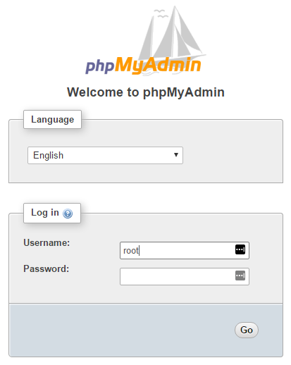 masuk ke PHPMyAdmin 