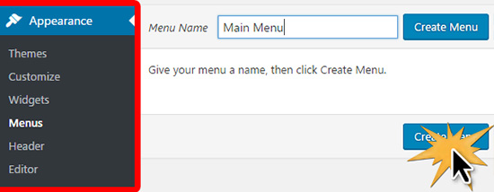 Membuat menu utama di WordPress 