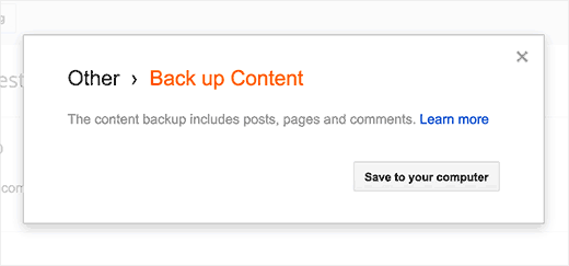 Download file cadangan blog Blogger Anda ke komputer Anda 