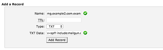 Catatan DNS TXT 