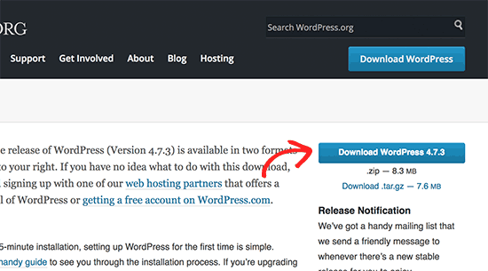 Download WordPress 