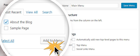 Menambahkan halaman ke menu WordPress Anda 