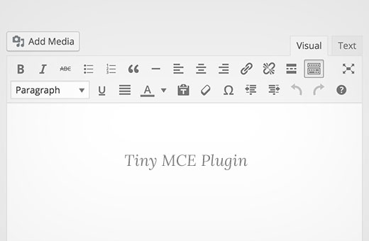 Toolbar MCE mungil di Editor Visual WordPress 