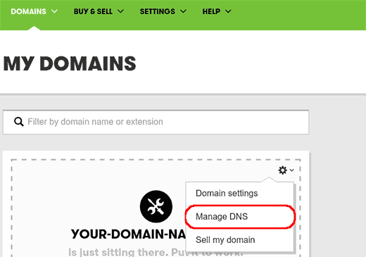 Peluncuran DNS manager di GoDaddy 