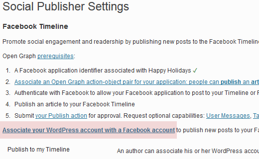 Hubungkan akun situs WordPress Anda ke akun Facebook Anda 