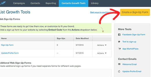 Buat formulir pendaftaran 