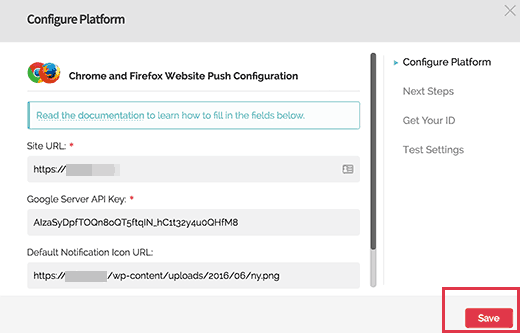 menguji notifikasi push web 