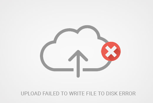 Upload gagal menulis file ke disk error di WordPress 