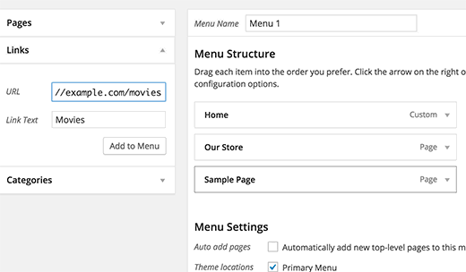 Menambahkan halaman arsip jenis posting kustom ke menu navigasi di WordPress 