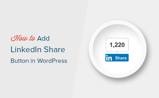 Menambahkan tombol LinkedIn share di WordPress 