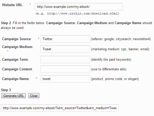 Membangkitkan URL dengan parameter UTM di Google Analytics 