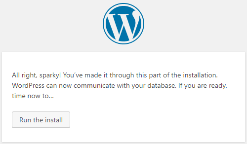 Sekarang Anda bisa menjalankan installasi WordPress di Windows 