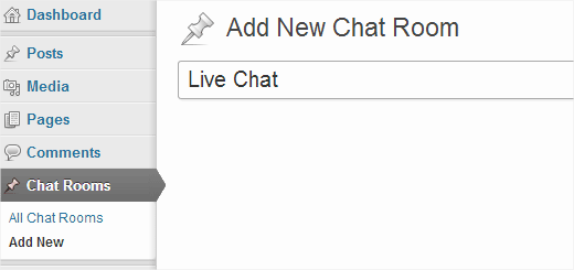 Membuat chat room baru di WordPress 