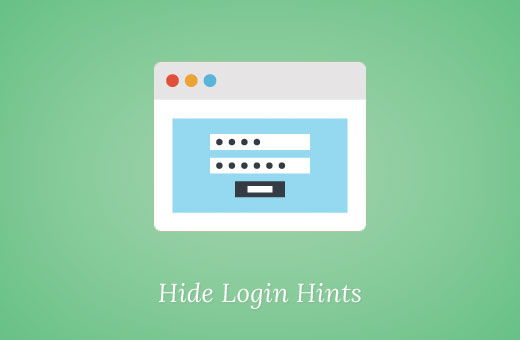 Sembunyikan petunjuk login di WordPress 