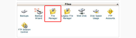 Ikon File Manager di cPanel 