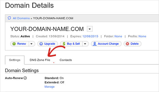 Luncurkan File Zona DNS di GoDaddy 