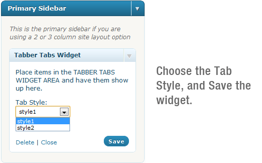 Tabber Tabs Widgets 