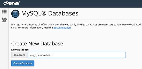 Database baru 
