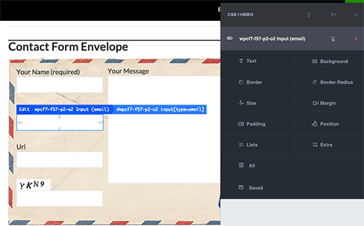 Formulir Kontak Styling 7 Form Menggunakan CSS Hero 