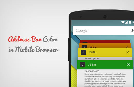 Warna bilah alamat di browser seluler untuk situs WordPress 