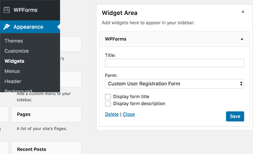 Tambahkan form pendaftaran pengguna kustom ke sidebar di WordPress 