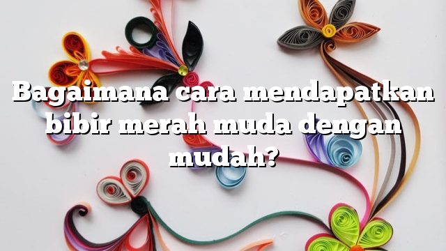 Bagaimana cara mendapatkan bibir merah muda dengan mudah?