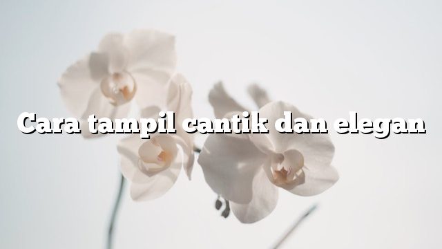 Cara tampil cantik dan elegan